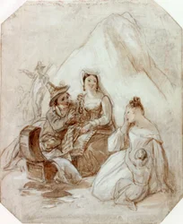Voyageurs anglais capturés par des brigands